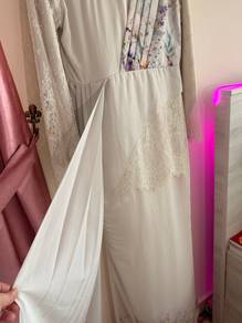 Qiszar Floral Print Lace Dress