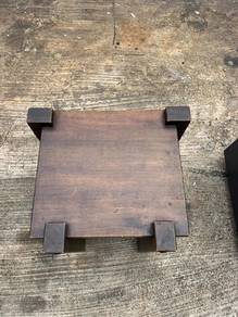 Vintage Wood Coffee Side Table Stool