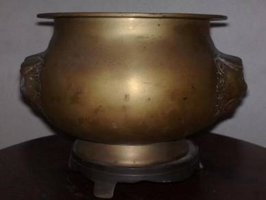 3501 Tembaga oriental incense holder brass