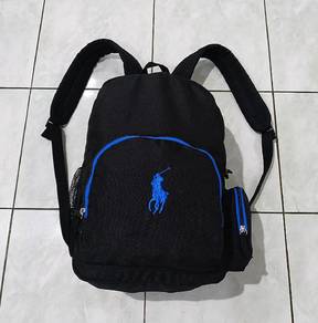 POLO RALPH LAUREN PONY Backpack Hand Bag Mesh Pock