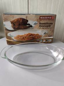 2pc GIACOMO Borosilicate Ovenware 1.5L Baking Dish