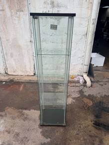 (IKEA) Glass Display Cabinet Almari Kaca Rack Shel