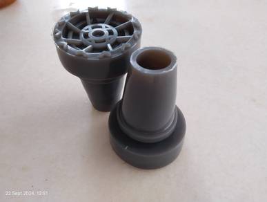 2pcs Tapak tongkat ketiak Crutches rubber base