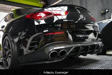 Mercedes w118 cla45s cla rear carbon canard