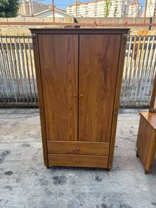 3x6ft Solid Wardrobe 2 Door Almari Baju Drawer