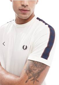 Fred Perry Contrast Tape Ringer (Off White)
