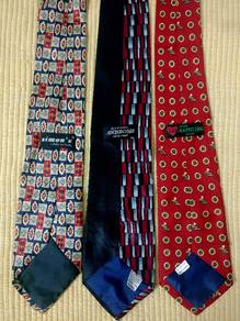 Worn Once/Twice Imported 3 NeckTiesHandMadeInItaly