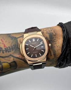 Custom Seiko Mod 40mm Rose Gold Coffee Naut