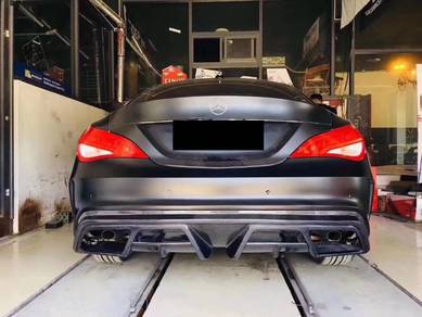 Mercedes W117 CLA AMG Rear Diffuser Carbon Bumper