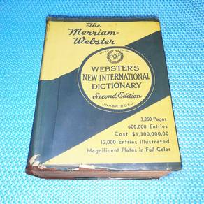 Vintage1960 Webster's New International Dictionary