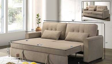 Sofa bed (beige)
