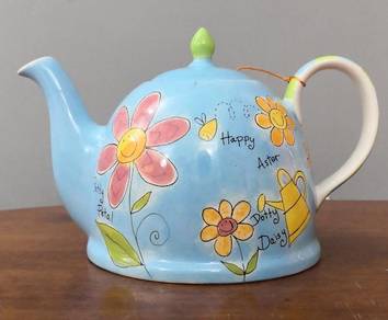 The Pier Thailand teapot blue green