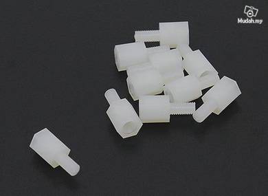5.6mm x 13mm M3 Nylon Threaded Spacer (10pc)