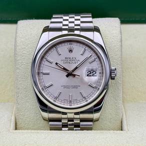 Rolex Datejust 36 Silver Index Jubilee 116200