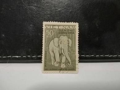 1961 Vietnam Stamp Elephant