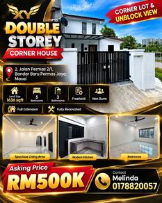 2-storey Terraced House For Sale in Permas Jaya,JHR
