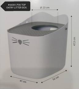 44081 Catit Pixi Top Entry Litter Box Cat Kucing