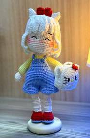 Premium Handmade Amigurumi Kitty Doll