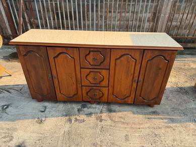 6ft Tile Top Solid Kitchen Cabinet Drawer Dapur