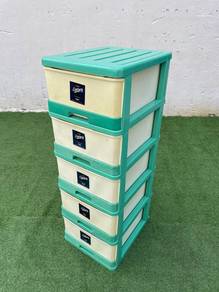 YE60B Laci Plastik CENTURY 5 Tier Plastic Drawer