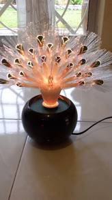 Electric Colourful peacock lamp