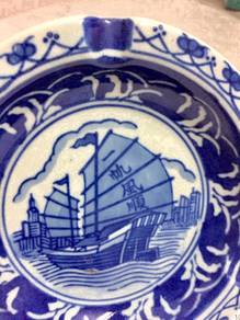 Vintage Ashtray/Plate - Junk Ship - Not Used
