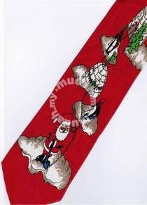 Christmas Santa Claus Xmas #28 Play Golf R NeckTie