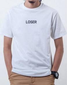 LOSER SCHOOL RUINED MY LIFE Men's T-Shirt (White)