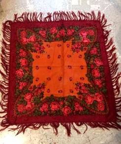 European Wool Shawl / Scarf (38 x 35 inches)