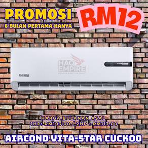 Aircond Fujiaire Cuckoo 1.5HP Siap Pasang