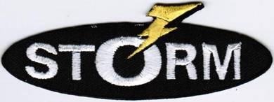 Storm Fishing Badge Iron On Embroidered Patch