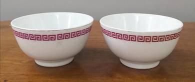 Mangkuk antique oriental rice bowl 2