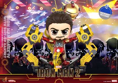 Hot Toys Cosbaby Iron Man 2 Mark IV Suit Up Gantry