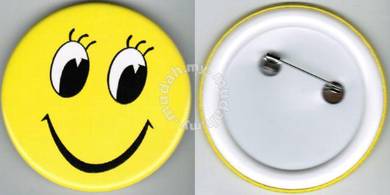 Smiley Happy face #33 Cartoon Button Badge 58mm