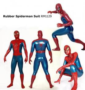 Latex Rubber Spiderman Suit