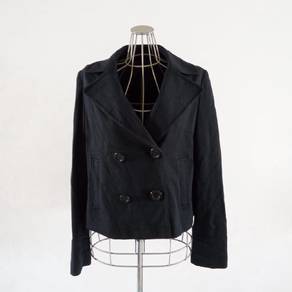 Uniqlo Double Breasted Cotton Short Coat