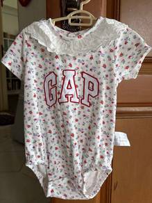 GAP baby romper white lace ribbed 80cm