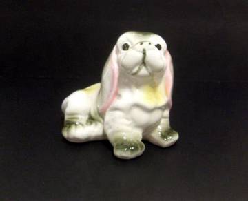 1980s Cute Porcelain Spaniel - 3.5 inches tall