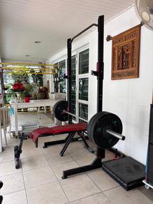 Squat rack + Barbell gym set