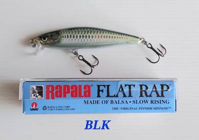 Rapala Flat Rap 8cm BLK Fishing Lure