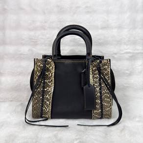 Authentic Coach Rogue 25 Satchel in Black