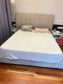king size bed frame and mattress