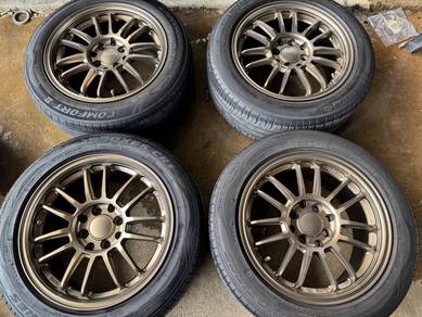 Rim second 15 RE30 siap tayar saga myvi vios wira