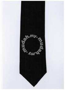 Black #2 Top Quality Solid Formal Neck Tie