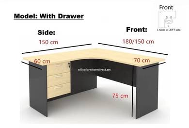 L Shape Office Table GL 1515 GL 1815 GH3