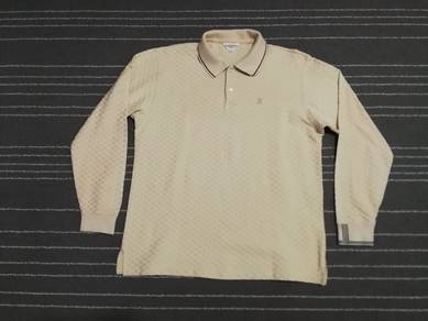 LUXURY LANVIN sport LS polo tee L