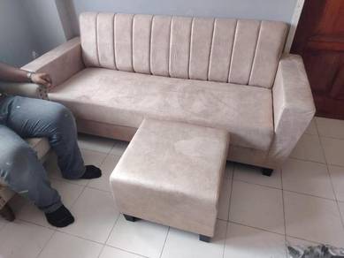L shape Velvet sofa/ Sofa Baldu