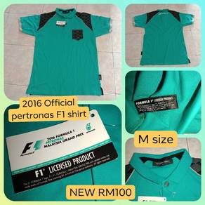 2016 Official pertronas F1 green shirt（M SIZE NEW）