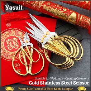 Dragon Phoenix Gold Scissor Vintage Stainless