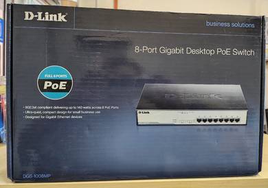 Original D-Link 8 Port Gigabit PoE Switch